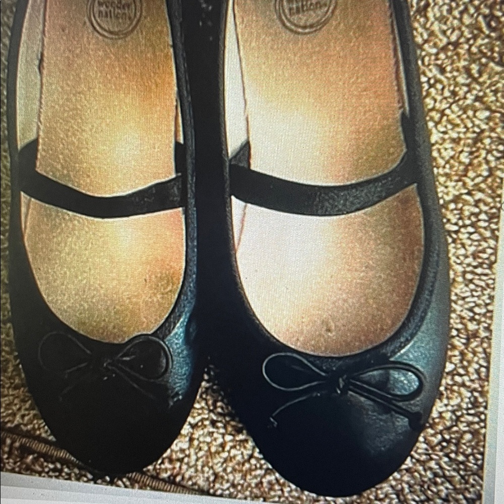 Wonder Nation Black Ballet Flat Shoes 13